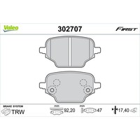 Valeo BremsbelÄGe Satz Hinten Passend FüR CitroËN Berlingo Fiat Doblo Opel Combo