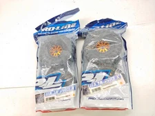 4x Proline #10203 2.2" Baja Pro X Crawler Tires on Orange Metal Beadlock Wheels