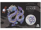 2024 AUSTRALIA LUNAR 1 oz Silver LILAC Dragon Sydney Money Expo in Card NEW