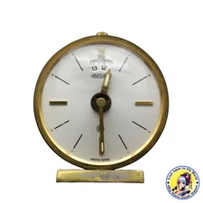 Jaeger-LeCoultre Alarm Small Table Clock 8 Day Winding Swiss Made Vintage