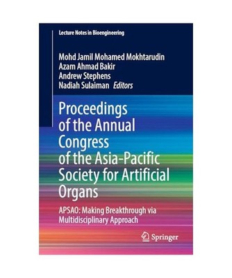 Proceedings of the Annual Congress of the Asia-Pacific Society for Artificial Or