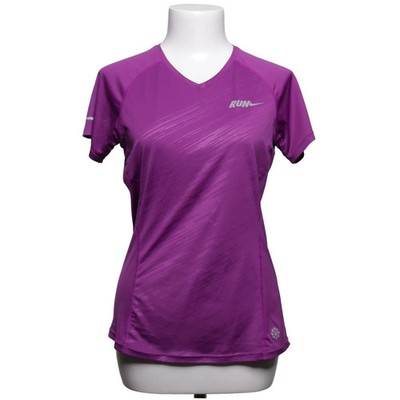 Nike, Trainingsshirt, Größe: S, Lila, Polyester, Print, Damen #NrO