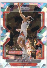 2022-23 Panini Prizm WNBA #68 KELSEY PLUS SP SILVER CRACKED ICE-ACES
