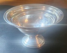 Natiinal: Vintage; Small Sterling Weighted, Small Pedestal 3x5"Silver Sugar Bowl