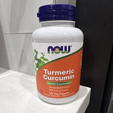 NOW Turmeric Curcumin Capsules 665mg Vegan 120 capsules - CHEAPER THAN AMAZON
