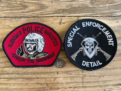 Glendale Police Narcotics & SED Patches California / CA Police Patch