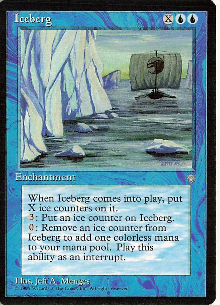 Iceberg 73 Uncommon Ice Age Magic: The Gathering Near Mint/LP
