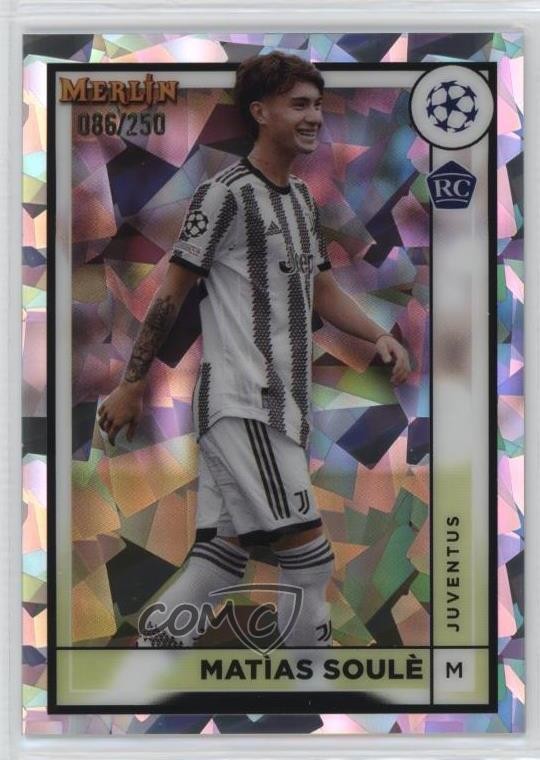 2022 Topps Merlin UEFA Club Competitions Atomic Refractor /250 Matias Soule #80
