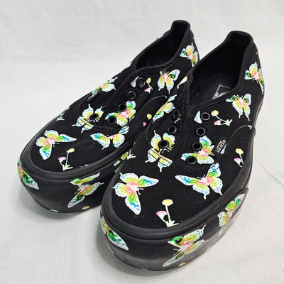 VANS Stacked Chunky Sole Morph Blackout Glow Butterfly Shoes Sneakers W 7.5- M6