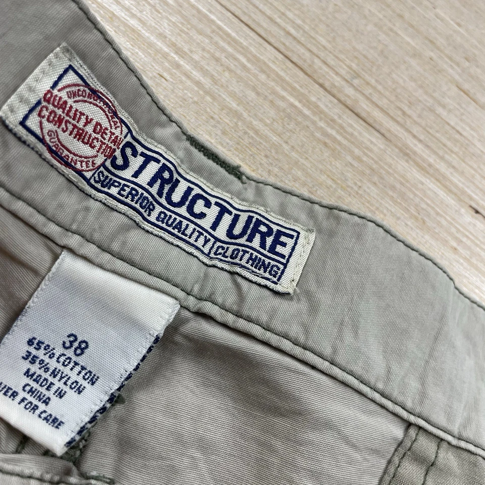Vintage Y2K 90s Structure Shorts Paratrooper Cargo Men’s 38 Utility Baggy - Image 3 of 4