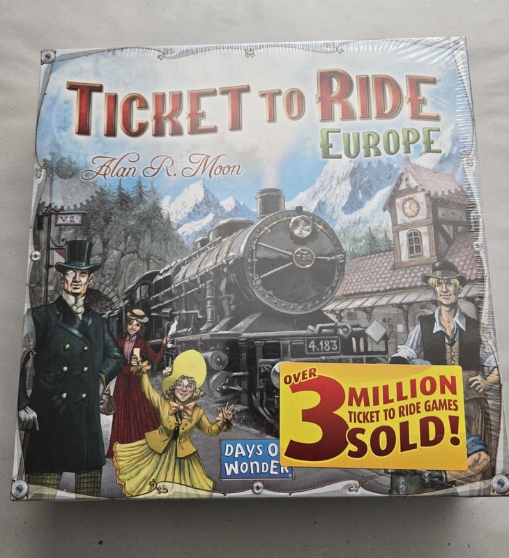 Ticket to Ride Europe Boardgame by Alan R. Moon Days of Wonder Edition