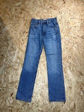 Zara Womens High Rise Straight Leg Jeans Size US 2 Blue Denim Medium Wash