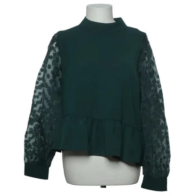 Zara, chemisier, taille : XL, vert, fleurs, femmes #xbb - Photo 1/4
