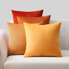 Topfinel Yellow Cushion Covers 50cm x 50cm for Livingroom Large Fluffy.