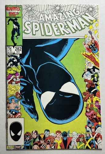 AMAZING SPIDER-MAN Marvel Comic No 282 Nov 1986 Black Costume Iconic Cover VF/NM