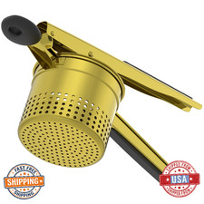 GloTika Large 15oz Potato Ricer Heavy Duty Stainless Steel Ricer Mashed Potatoes