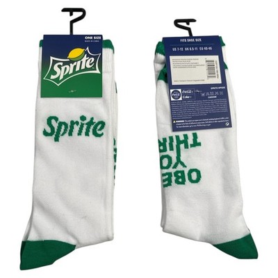 Sprite Socks - 2 PAIRS    Size 6-12 | Fast Shipping! Coca-Cola