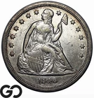 1846 Seated Liberty Dollar *Scarce This Nice* Choice AU++, Very Nice