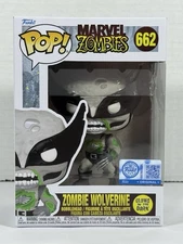 Funko Pop! Zombie Wolverine #662 Black & White Glow Exclusive w/ Protector GITD