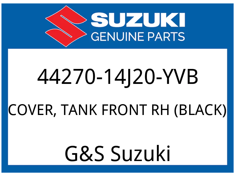COVER, TANK FRONT RH (BLACK) | FOR JSP