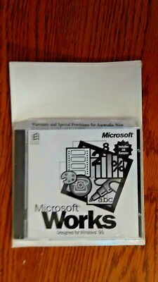 MICROSOFT WORKS FOR WINDOWS 95 WITH THE WORKS COMPANION BOOK WHOLESALE PKG