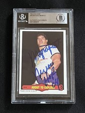 DON MURACO 1985 O-PEE-CHEE WWF SIGNED AUTOGRAPHED CARD BECKETT BAS AUTHENTIC