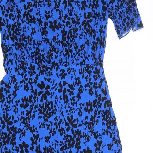 French Connection Womens Blue Polyester Blend Size S V-Neck - Picture 4 of 10