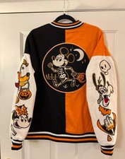 Mickey Letterman Varsity Jacket Disney Halloween New With Tags - Small