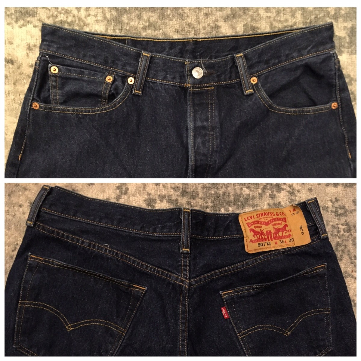 Levis 501XX W36 L30 Button Fly V Jeans Single Stitch Vintage Levis 501XX W36 L30 Button Fly V Jeans Single Stitch Vintage
