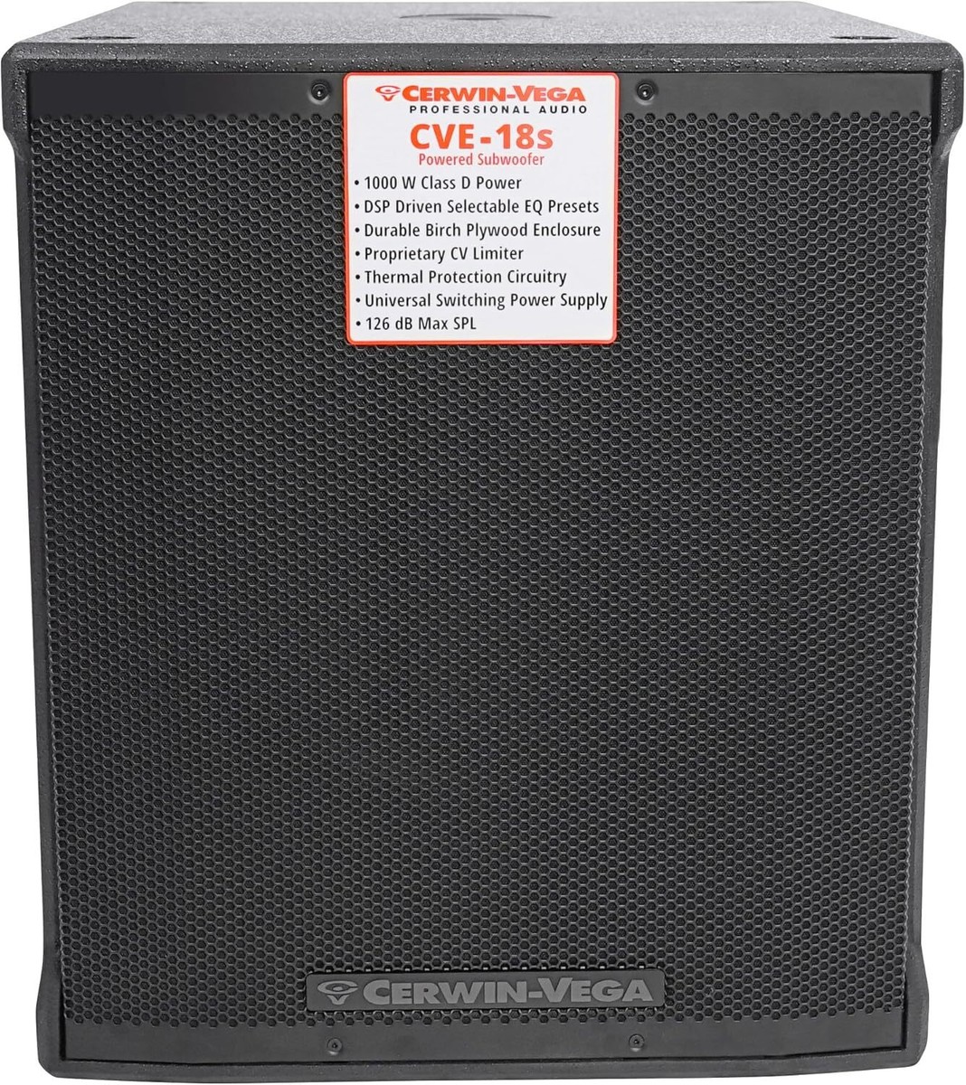 Amplifier Cve 18s Cerwin Vega Cerwin-vega Earthquake Specs Cerwin - Main Image
