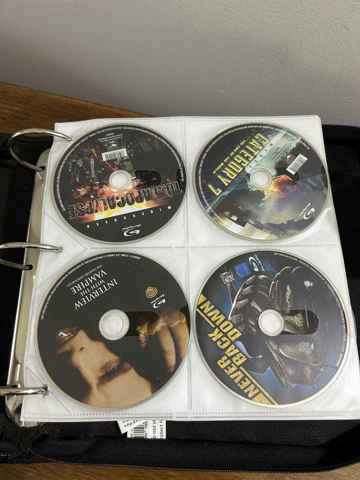 Lot of 117 Movies DVD Loose DVDs In a Zipper Case Assorted Sci Fi