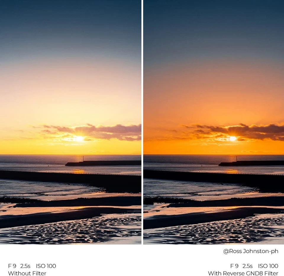 K&F Concept 100x150mm Hard GND8 ND Hard Graduated Neutral Density Lens Filter - Image 4 of 4