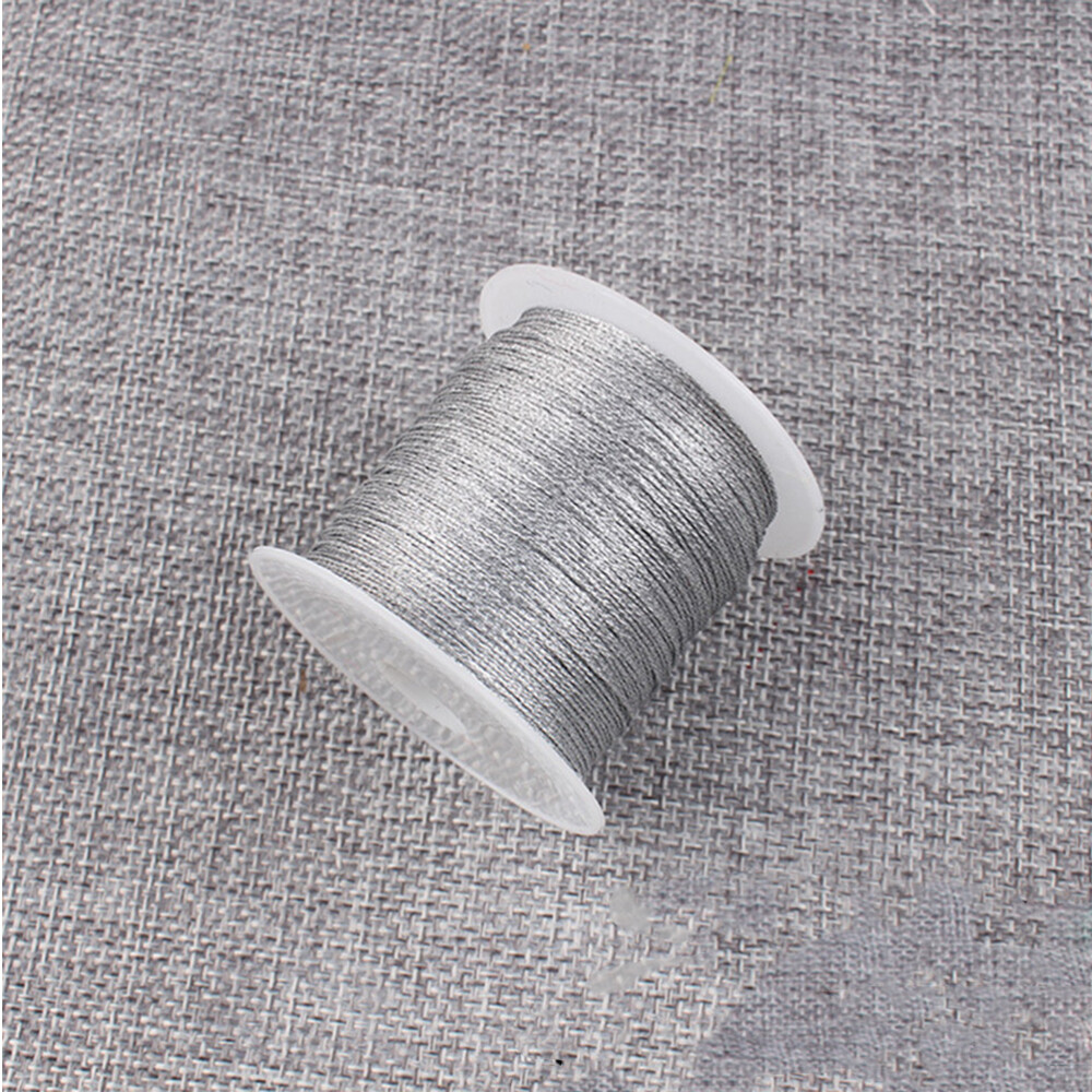 3 Rolls Knitting Rope Colorful Cord Metallic Beading Braided Tinsel