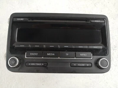 VW Polo 6R Golf Plus V 5M Original Autoradio CD - Radio RCD  5M0035186J #0924 - Bild 1 von 4