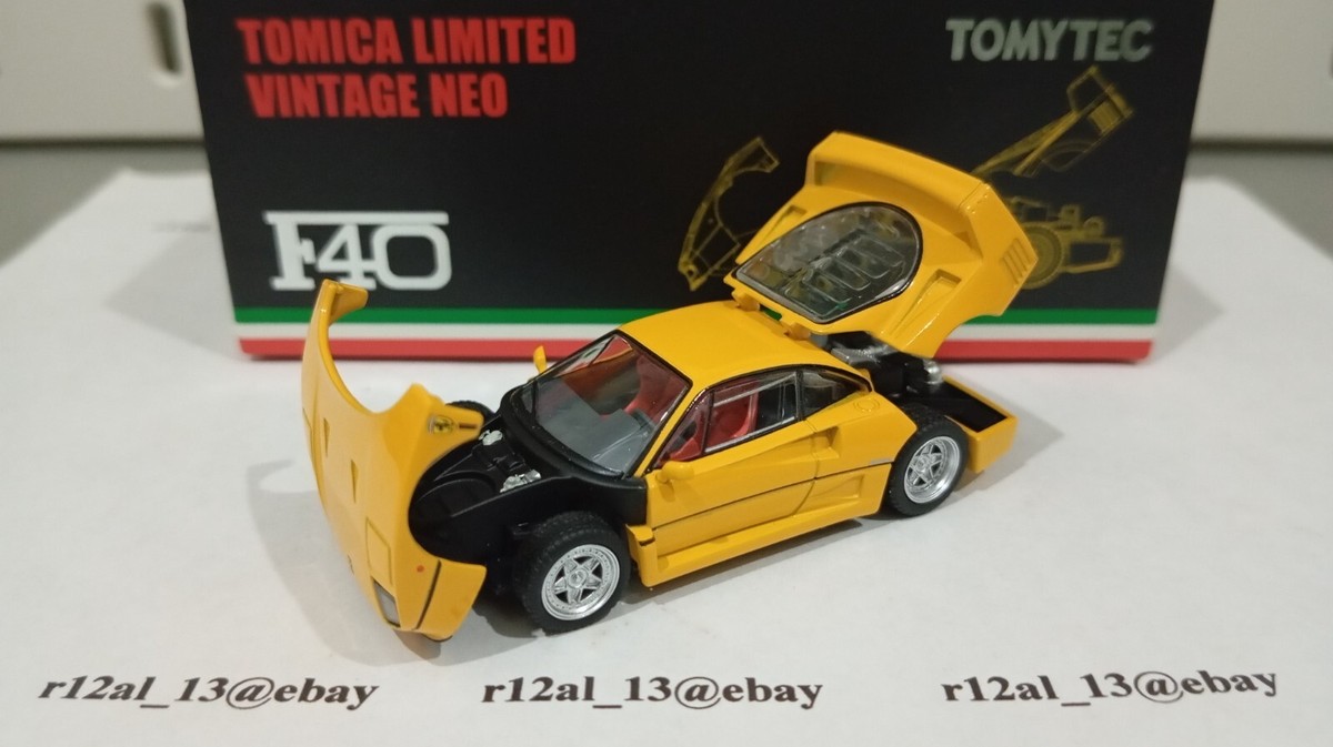 TOMICA LIMITED VINTAGE Neo Ferrari F40 Yellow | eBay