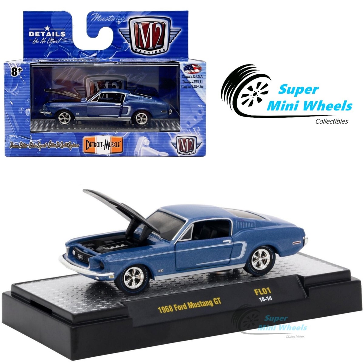 ミニカー 1968 ford mustang GT Amazon.com: Johnny Lightning 1968 Ford Mustang GT : Toys & Games