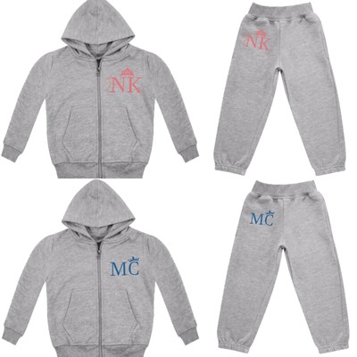 baby tracksuit with initials