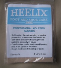 Super Moleskin padding self-adhesive NEW in package 3 fabric strips boots shoes