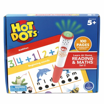Learning Resources Hot Dots Lernen zu Hause Lesen & Mathematik Set 2