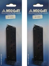 TWO Mec-Gar 1911 10mm 8-Round MAGAZINES MGCGOV10B FAST SHIP