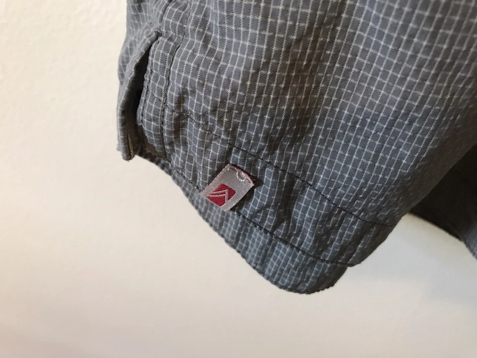 Alpine Design Short Sleeve Snap Button Shirt Mens Size L Beige Outdoor Hiking - Image 4 of 4