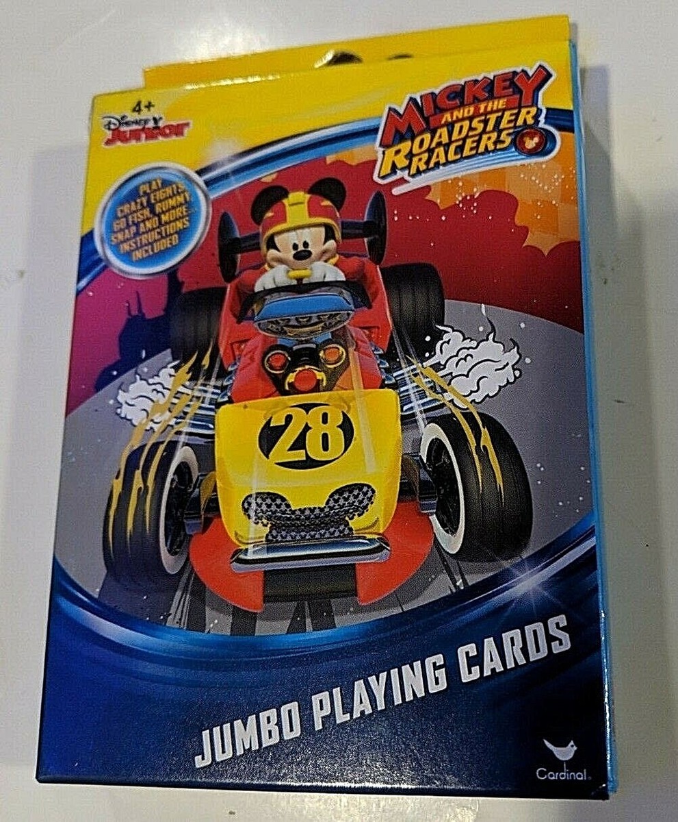 DISNEY Mickey And The Roadster Racers Jumbo Playing Cards Game