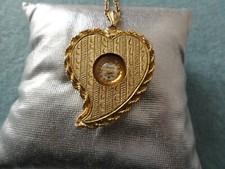 Harvester Mechanical Wind Up Necklace Pendant Watch - Not Working