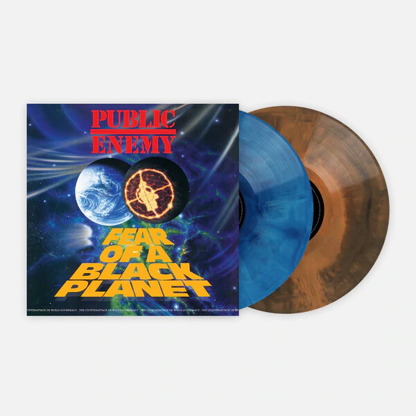 PUBLIC ENEMY FEAR OF A BLACK PLANET LP NEW! LIMITED BROWN BLUE