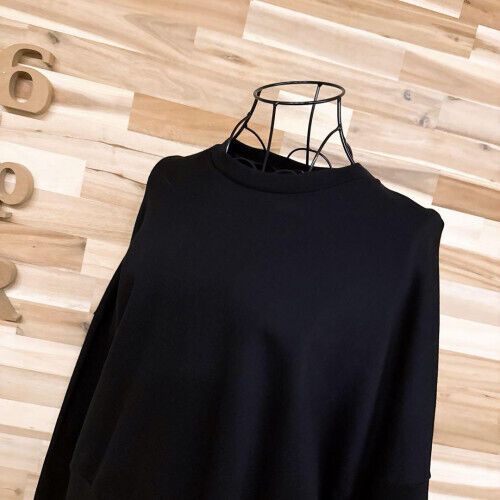 Limi Feu Product Tag Patch Sweatshirt Black x White Rare Limi Feu Product Tag Patch Sweatshirt Black x White Rare