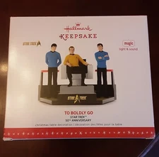 Keepsake Star Trek Christmas Table Decoration 50th Anniversary To Boldly Go