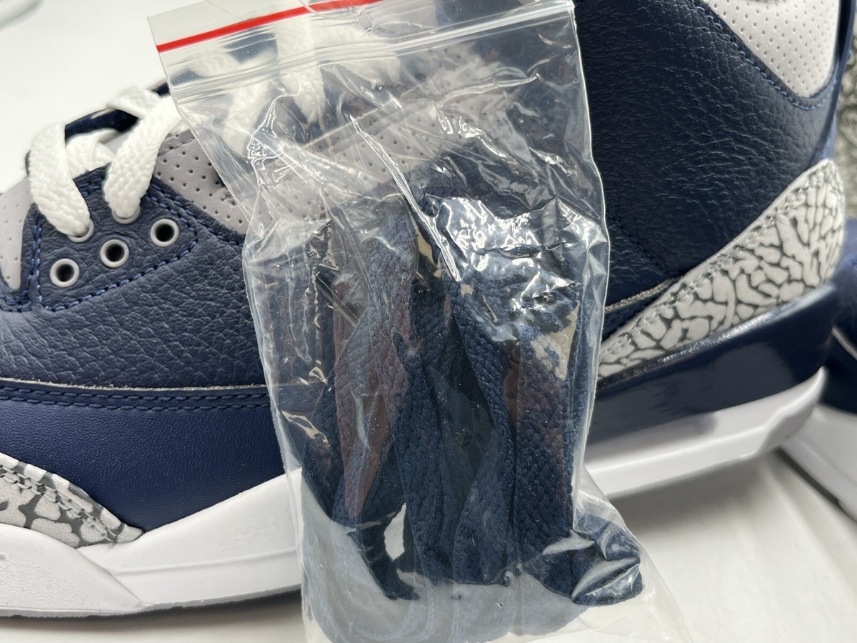 New Air Jordan 3 Georgetown 2021 Size 8.5 Rare Retro Authentic