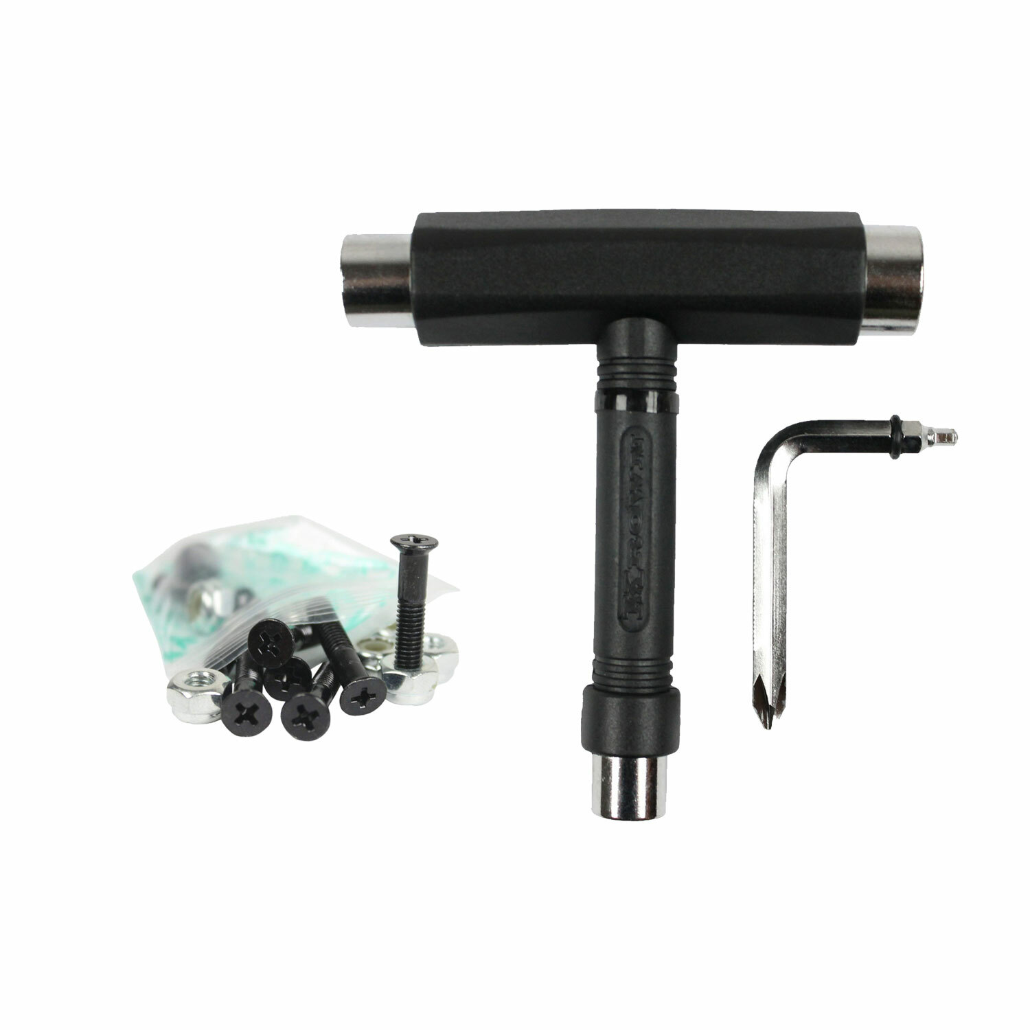 Krown Skateboard T-Tool Black With 1.25" Hardware