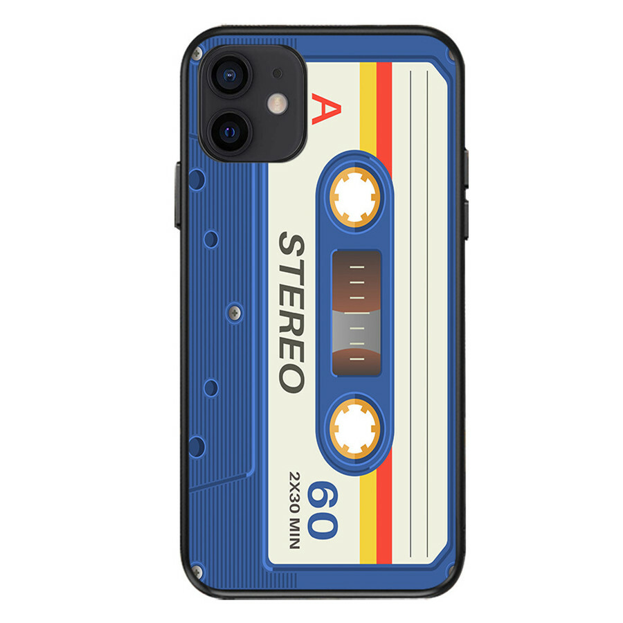 Custodia IPhone A Cassetta, Retrò Musicassetta, Per IPhone 15 14 13 12 11 Pro Max Plus Mini XR XS SE 8 7 6