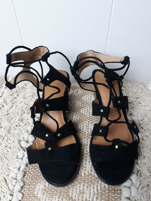 navy gladiator heels